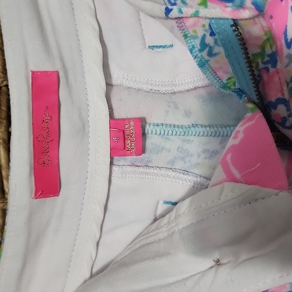 VEUC sz 4 Lilly Pulitzer 5" Buttercup Knit Shorts - Picture 3 of 9